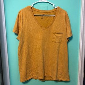 Vintage Mustard V-Neck